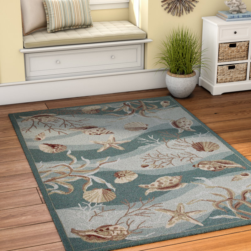 Seashell Designs Indoor/Outdoor Rugs Seas Your Day